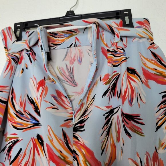 Lane Bryant Colorful Feather High-Waisted Knee Length Belted Pencil Skirt 14 - Picture 5 of 8